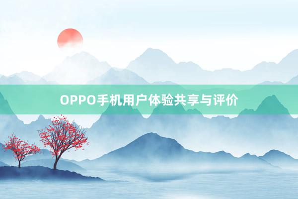 OPPO手机用户体验共享与评价